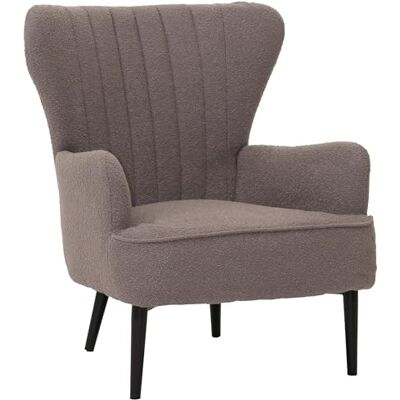 Mendler Fauteuil lounge HWC-K37 en tissu Gris clair Mendler Fauteuil lounge HWC-K37 en tissu Gris clair