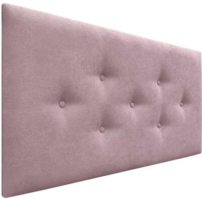 DHOME Hoofdeinde van kunstleer of acualine stof, met 3 alternatieve rijen, knopen, gecapitonneerd hoofdeinde, luxe bed (roze stof, 110 cm) DHOME Hoofdeinde van kunstleer of acualine stof, met 3 alternatieve rijen, knopen, gecapitonneerd hoofdeinde, luxe bed (roze stof, 110 cm)