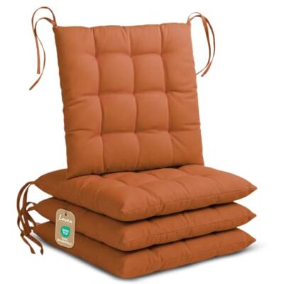 Lavea ® Set van 4 stoelkussens, 40 x 40 cm, terracotta Lavea ® Set van 4 stoelkussens, 40 x 40 cm, terracotta