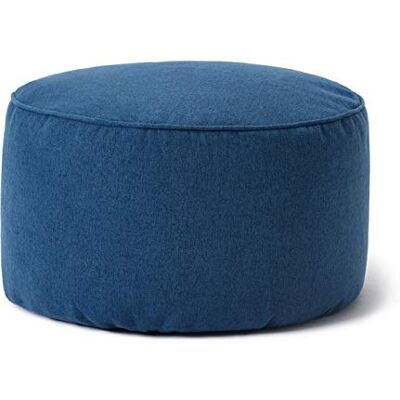 Lumaland Comfort Line Zittas 25 x 45 cm, indoor bonenzak, zitzak en voetensteun, eenvoudige ronde zitzak, robuust en zacht, vloerkussen voor kinderen en volwassenen, donkerblauw Lumaland Comfort Line Zittas 25 x 45 cm, indoor bonenzak, zitzak en voetensteun, eenvoudige ronde zitzak, robuust en zacht, vloerkussen voor kinderen en volwassenen, donkerblauw