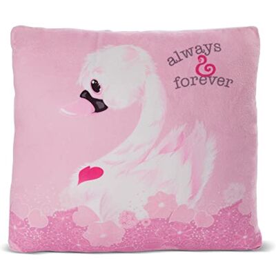 NICI 48275 Love zwanenkussen 30 x 30 cm, groen NICI 48275 Love zwanenkussen 30 x 30 cm, groen