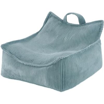 MISIOO Zitzak voor kinderen, puffy, vierkant, corduroy, ideaal voor de slaapkamer, gemakkelijk te wassen, licht, elegant, 77 x 67 x 50 cm, blauw MISIOO Zitzak voor kinderen, puffy, vierkant, corduroy, ideaal voor de slaapkamer, gemakkelijk te wassen, licht, elegant, 77 x 67 x 50 cm, blauw