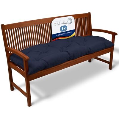 Beautissu Flair BK Bankkussen 120 x 50 x 10 cm Tuinbank Kussens Kussen voor Tuinmeubelen – als Zitkussen en Rugkussen Donkerblauw 120x50cm bleu foncé pour banquette rembourrage assise salon Flair BK Beautissu Flair BK Bankkussen 120 x 50 x 10 cm Tuinbank Kussens Kussen voor Tuinmeubelen – als Zitkussen en Rugkussen Donkerblauw 120x50cm bleu foncé pour banquette rembourrage assise salon Flair BK
