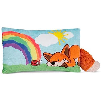 NICI Fridalie Fox kussen, 43 x 25 cm, blauw, zacht en duurzaam pluche kussen voor jongens, meisjes, baby's en pluche liefhebbers, niet alleen ideaal voor thuis NICI Fridalie Fox kussen, 43 x 25 cm, blauw, zacht en duurzaam pluche kussen voor jongens, meisjes, baby's en pluche liefhebbers, niet alleen ideaal voor thuis