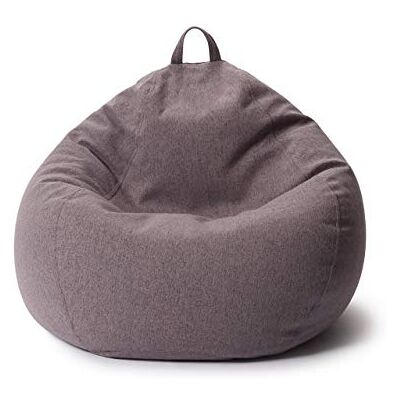 Lumaland Comfort Line zitzak 80 x 90 x 50 cm, vloerkussen, Bean Bag Chair, 185 liter, EPS-korrelvulling, donkergrijs Lumaland Comfort Line zitzak 80 x 90 x 50 cm, vloerkussen, Bean Bag Chair, 185 liter, EPS-korrelvulling, donkergrijs
