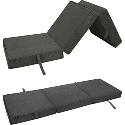 Loft 25 Opvouwbaar eenpersoonsbed van corduroy Gastenwoonkamer, slaapkamer, pyjamafeest opvouwbare Z-kubus matras voor kinderen Lichtgewicht duurzame fauteuilbank Comfortabele futonzitzak Loft 25 Opvouwbaar eenpersoonsbed van corduroy Gastenwoonkamer, slaapkamer, pyjamafeest opvouwbare Z-kubus matras voor kinderen Lichtgewicht duurzame fauteuilbank Comfortabele futonzitzak