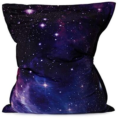 Lumaland Grote XXL-zitzak Gaming stoel Voor binnen en buiten Voor woonkamer, tuin of slaapkamer Kussen met machinewasbare overtrek 380 liter, 140 x 180 cm Grijs (speciale Galaxie editie) Lumaland Grote XXL-zitzak Gaming stoel Voor binnen en buiten Voor woonkamer, tuin of slaapkamer Kussen met machinewasbare overtrek 380 liter, 140 x 180 cm Grijs (speciale Galaxie editie)