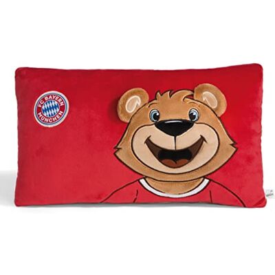 NICI Zacht kussen FC Bayern Berni-beer, 43 x 25 cm, bruin van duurzame productie, 49080 NICI Zacht kussen FC Bayern Berni-beer, 43 x 25 cm, bruin van duurzame productie, 49080