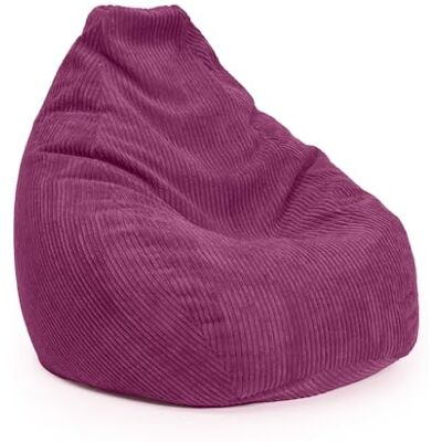 Lumaland XXL corduroy gamingstoel voor volwassenen en jongeren, comfortabele gamingzitzak, 135 x 100 cm, bordeaux Lumaland XXL corduroy gamingstoel voor volwassenen en jongeren, comfortabele gamingzitzak, 135 x 100 cm, bordeaux