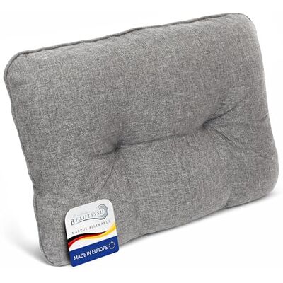 Beautissu Loungekussen, rugleuning, tuinmeubelen, outdoor, vuilafstotend 70 x 40 cm, 12 cm dik, lichtgrijs, comfortabele stoel, waterdicht, bekleding, BeauFlair Beautissu Loungekussen, rugleuning, tuinmeubelen, outdoor, vuilafstotend 70 x 40 cm, 12 cm dik, lichtgrijs, comfortabele stoel, waterdicht, bekleding, BeauFlair