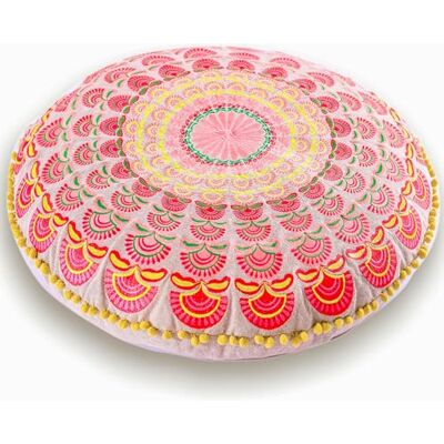 ART Bohemian Yoga Decor Vloerkussen Vulling niet Inbegrepen 60cm Rond Katoen Handgemaakte Decoratieve Zitzak Rauge Borduurwerk ART Bohemian Yoga Decor Vloerkussen Vulling niet Inbegrepen 60cm Rond Katoen Handgemaakte Decoratieve Zitzak Rauge Borduurwerk