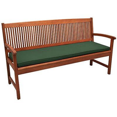 Beautissu Bankkussen, tuin, loft BK, buitenmatras voor terras, balkon, veranda, 100 x 48 x 5 cm, donkergroen, kussen voor buiten, tuin, comfortabel Beautissu Bankkussen, tuin, loft BK, buitenmatras voor terras, balkon, veranda, 100 x 48 x 5 cm, donkergroen, kussen voor buiten, tuin, comfortabel