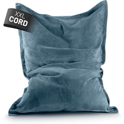 Lumaland XXL klassieke zitzak van corduroy, XXL, zitzak met zachte ribstructuur, ideaal voor bank en binnenstoel, voor woonkamer, slaapkamer enz., 380 liter, 140 x 180 cm Lumaland XXL klassieke zitzak van corduroy, XXL, zitzak met zachte ribstructuur, ideaal voor bank en binnenstoel, voor woonkamer, slaapkamer enz., 380 liter, 140 x 180 cm