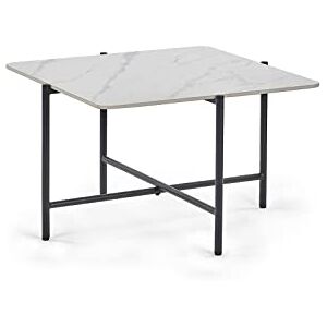 Julian Bowen Siena vierkante salontafel van wit gemarmerd gesinterd steen Julian Bowen Siena vierkante salontafel van wit gemarmerd gesinterd steen