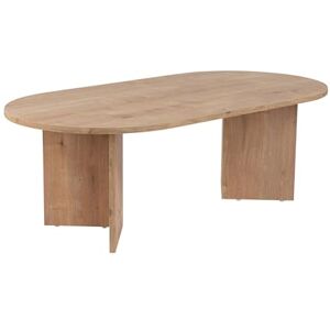 Hanah Home Elegante salontafel van saffiereiken, 119 x 39,8 x 60 cm, 100% melamine, dikte 18 mm, elegant en functioneel voor moderne woonruimtes Hanah Home Elegante salontafel van saffiereiken, 119 x 39,8 x 60 cm, 100% melamine, dikte 18 mm, elegant en functioneel voor moderne woonruimtes