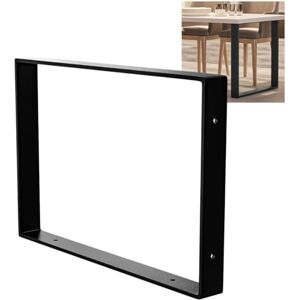 Amig Eetkamertafelpoten of halpoten, rechthoekige metalen voet voor tafel in industriële stijl, materiaal: staal, 780 x 80 x 712 mm, sterkte en duurzaamheid, matzwarte afwerking Amig Eetkamertafelpoten of halpoten, rechthoekige metalen voet voor tafel in industriële stijl, materiaal: staal, 780 x 80 x 712 mm, sterkte en duurzaamheid, matzwarte afwerking