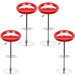 LANTUS Barkruk set van 4 van ABS, retro kinderstoel, in hoogte verstelbaar en 360 graden draaibaar, barstoel met voetensteun en rugleuning voor bar- en keukentoonbanken, 43 x 43 x (81-101) cm LANTUS Barkruk set van 4 van ABS, retro kinderstoel, in hoogte verstelbaar en 360 graden draaibaar, barstoel met voetensteun en rugleuning voor bar- en keukentoonbanken, 43 x 43 x (81-101) cm