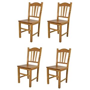 t m c s Tommychairs Set van 4 stoelen SILVANA, frame van beukenhout in de kleur eiken en houten zitting t m c s Tommychairs Set van 4 stoelen SILVANA, frame van beukenhout in de kleur eiken en houten zitting