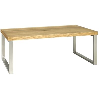 HAKU Moebel 15619 Salontafel, staal, eiken optisch, roestvrij staal, 60 x 100 x 38 cm HAKU Moebel 15619 Salontafel, staal, eiken optisch, roestvrij staal, 60 x 100 x 38 cm