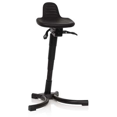 hjh OFFICE 830026 Top Work 34 steun van hardschuim, ergonomische werkstoel met lendensteun, hoogte en helling verstelbaar hjh OFFICE 830026 Top Work 34 steun van hardschuim, ergonomische werkstoel met lendensteun, hoogte en helling verstelbaar