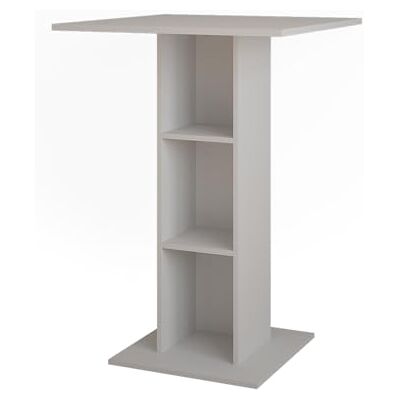 Vicco Bartafel "Repose", wit, 75 x 75 cm Voor gebruik als hoge tafel met in hoogte verstelbare binnenplanken Vicco Bartafel "Repose", wit, 75 x 75 cm Voor gebruik als hoge tafel met in hoogte verstelbare binnenplanken