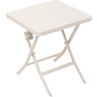 HESPERIDE Hespéride Greensboro Klei vierkante tuintafel 40 x 40 cm roestvrij epoxy-behandeld staal HESPERIDE Hespéride Greensboro Klei vierkante tuintafel 40 x 40 cm roestvrij epoxy-behandeld staal