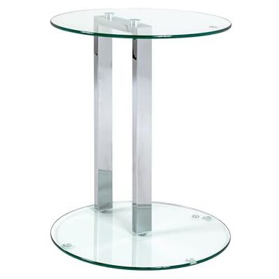 HAKU Moebel bijzettafel, staal, zwart, 45 x 35 x 50 cm HAKU Moebel bijzettafel, staal, zwart, 45 x 35 x 50 cm