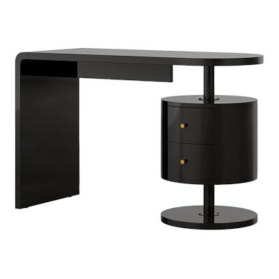 Vicco Bureau "Lara", zwart, hoogglanzend, 120 x 50 cm Vicco Bureau "Lara", zwart, hoogglanzend, 120 x 50 cm