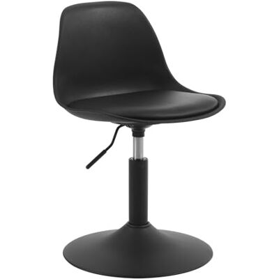 WOLTU BH304sz-1 Barkruk, in hoogte verstelbaar, keukenkruk met rugleuning voor huisbar, keukenstoel, 360 graden draaibaar, PP+PU zwart, 41 x 59,5 71 x 39 cm, BH304sz-1 WOLTU BH304sz-1 Barkruk, in hoogte verstelbaar, keukenkruk met rugleuning voor huisbar, keukenstoel, 360 graden draaibaar, PP+PU zwart, 41 x 59,5 71 x 39 cm, BH304sz-1