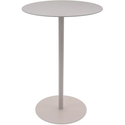 Spetebo Ronde metalen bijzettafel taupe Ø 35 cm bistrotafel design veelzijdig inzetbaar Spetebo Ronde metalen bijzettafel taupe Ø 35 cm bistrotafel design veelzijdig inzetbaar
