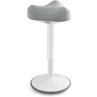 SONGMICS Ergonomische kruk, paardenzadelstoel van staal Activo OSC008G01 Zit/Staande Zitting, In Hoogte Verstelbaar, voor Bureau, 36,5 x 36 x 59,2-84,2 cm, Grijs en Wit SONGMICS Ergonomische kruk, paardenzadelstoel van staal Activo OSC008G01 Zit/Staande Zitting, In Hoogte Verstelbaar, voor Bureau, 36,5 x 36 x 59,2-84,2 cm, Grijs en Wit