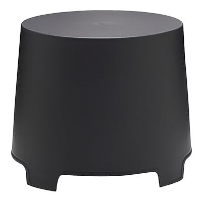 Spetebo Ronde bijzettafel van kunststof, antraciet, 46 x 40 cm, stapelbare tuintafel, salontafel Spetebo Ronde bijzettafel van kunststof, antraciet, 46 x 40 cm, stapelbare tuintafel, salontafel