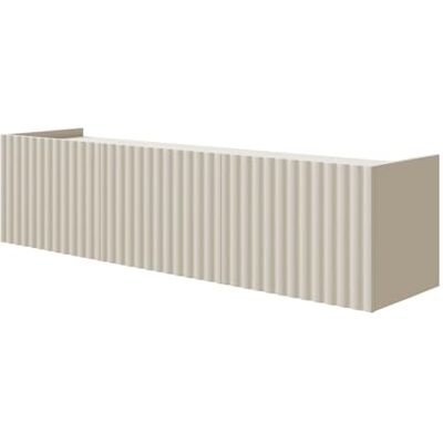 Selsey Fiorra TV-hangkast, 144 x 38 cm, modern kasjmier-design, tv-kast met kabeldoorvoer en 3 vakken, wand van gelamineerde en MDF-platen, elegant en functioneel Selsey Fiorra TV-hangkast, 144 x 38 cm, modern kasjmier-design, tv-kast met kabeldoorvoer en 3 vakken, wand van gelamineerde en MDF-platen, elegant en functioneel