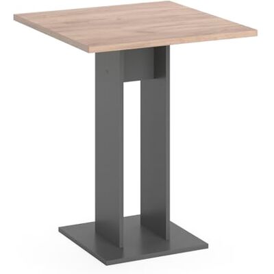 Vicco kolomtafel eettafel keukentafel Ewert antraciet eiken eetkamer tafel Vicco kolomtafel eettafel keukentafel Ewert antraciet eiken eetkamer tafel