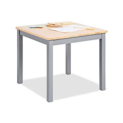 PINOLINO Kindertafel Fenna van massief grenen, tafelhoogte 51 cm, voor kinderen van 2 tot 7 jaar, lichtgrijs PINOLINO Kindertafel Fenna van massief grenen, tafelhoogte 51 cm, voor kinderen van 2 tot 7 jaar, lichtgrijs