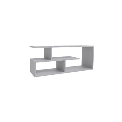 Shefa Eden Compacte tv-kast, 100 cm, hout, grijs, multimedia-eenheid met open planken, kleine moderne tv-tafel, entertainmentcentrum en tv-kast voor woonkamer, slaapkamer Shefa Eden Compacte tv-kast, 100 cm, hout, grijs, multimedia-eenheid met open planken, kleine moderne tv-tafel, entertainmentcentrum en tv-kast voor woonkamer, slaapkamer