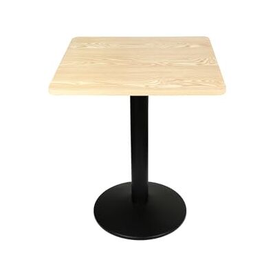 LANTUS Bar-/eettafel, industriële stijl, houten plank + ijzeren poten, bistrotafel met beschilderd blad en stalen frame, eigentijdse stijl, 60 x 60 x 75 cm (houtkleur) LANTUS Bar-/eettafel, industriële stijl, houten plank + ijzeren poten, bistrotafel met beschilderd blad en stalen frame, eigentijdse stijl, 60 x 60 x 75 cm (houtkleur)