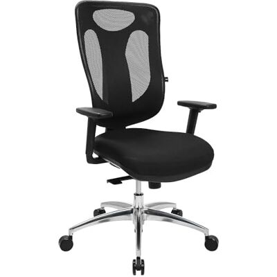 Topstar Sitness Net Pro 100 Ergonomische bureaustoel met punt-synchronisatiemechanisme en in hoogte verstelbare armleuningen, zwart Topstar Sitness Net Pro 100 Ergonomische bureaustoel met punt-synchronisatiemechanisme en in hoogte verstelbare armleuningen, zwart