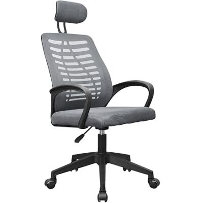 Mars Gaming MGC-ERGOB Ergonomische gamingstoel, zitting en rugleuning van ademend mesh, verstelbare hoofdsteun, in hoogte verstelbaar tussen 110,5 en 120,5 cm, balanceringssysteem van 3° tot 18°, grijs Mars Gaming MGC-ERGOB Ergonomische gamingstoel, zitting en rugleuning van ademend mesh, verstelbare hoofdsteun, in hoogte verstelbaar tussen 110,5 en 120,5 cm, balanceringssysteem van 3° tot 18°, grijs