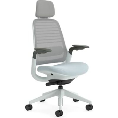 Steelcase Serie 1, ergonomische bureaustoel met LiveBack-lendensteun, 4D-accessoires en verstelbare hoofdsteun, stormwolk, 66 x 64 x 112 cm Steelcase Serie 1, ergonomische bureaustoel met LiveBack-lendensteun, 4D-accessoires en verstelbare hoofdsteun, stormwolk, 66 x 64 x 112 cm