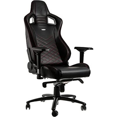 noblechairs EPIC Gaming Stoel Bureaustoel Gaming Chair Imitatieleer Inclusief kussens Zwart/Rood noblechairs EPIC Gaming Stoel Bureaustoel Gaming Chair Imitatieleer Inclusief kussens Zwart/Rood