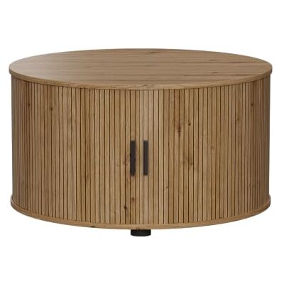 Vicco Salontafel "Selva", eiken 80 x 80 cm Met schuifdeur, met heffunctie en in hoogte verstelbaar tafelblad Vicco Salontafel "Selva", eiken 80 x 80 cm Met schuifdeur, met heffunctie en in hoogte verstelbaar tafelblad
