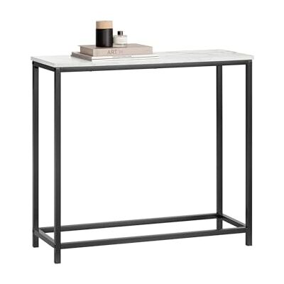 SoBuy FSB29-Sch consoletafel, bijzettafel, salontafel, haltafel, marmereffect, frame en 4 poten van hoogwaardig ijzer, 80 x 30 x 75 cm (l x b x h), zwart SoBuy FSB29-Sch consoletafel, bijzettafel, salontafel, haltafel, marmereffect, frame en 4 poten van hoogwaardig ijzer, 80 x 30 x 75 cm (l x b x h), zwart