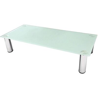 Melko Laptopstandaard van glas, tv-standaard, belastbaar tot 100 cm, belastbaar tot 30 kg Melko Laptopstandaard van glas, tv-standaard, belastbaar tot 100 cm, belastbaar tot 30 kg
