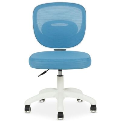 IDIMEX Mayla Bureaustoel voor kinderen, blauw, in hoogte verstelbaar, zonder armleuningen, comfortabele gevoerde zitting, rugleuning van ademende stof IDIMEX Mayla Bureaustoel voor kinderen, blauw, in hoogte verstelbaar, zonder armleuningen, comfortabele gevoerde zitting, rugleuning van ademende stof