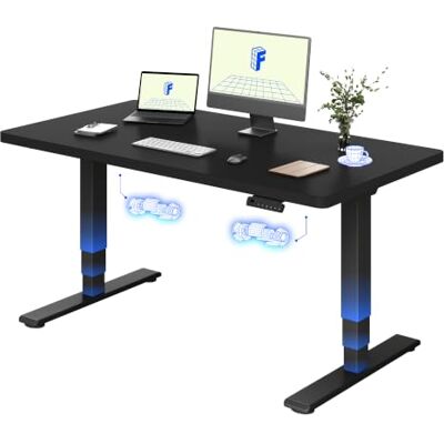 FLEXISPOT Elektrisch hefbureau, 140 x 80 cm, dubbele motor, tafelblad Geheel blad 25 mm, in hoogte verstelbare heftafel, capaciteit 100 kg, 4 geheugen, anti-botsing, zwart FLEXISPOT Elektrisch hefbureau, 140 x 80 cm, dubbele motor, tafelblad Geheel blad 25 mm, in hoogte verstelbare heftafel, capaciteit 100 kg, 4 geheugen, anti-botsing, zwart