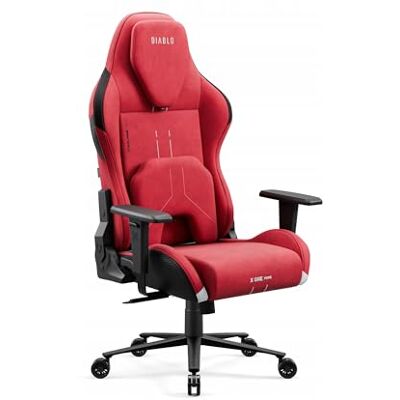 Diablo X.One Prime Gamingstoel, gamingstoel, pc-stoel, magnetisch kussen, verkoelende zitting, hoogwaardige stof, in hoogte verstelbare armleuningen, ondersteunt tot 140 kg Bloody Mary Diablo X.One Prime Gamingstoel, gamingstoel, pc-stoel, magnetisch kussen, verkoelende zitting, hoogwaardige stof, in hoogte verstelbare armleuningen, ondersteunt tot 140 kg Bloody Mary