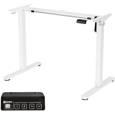 ERGOMAKER Elektrisch zit-stabureau frame, wit ERGOMAKER Elektrisch zit-stabureau frame, wit