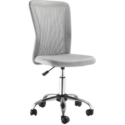 Vinsetto Bureaustoel, ergonomisch, in hoogte verstelbaar, grijs Bureaustoel, verchroomde voet, 360° draaibaar, mesh-coating Vinsetto Bureaustoel, ergonomisch, in hoogte verstelbaar, grijs Bureaustoel, verchroomde voet, 360° draaibaar, mesh-coating