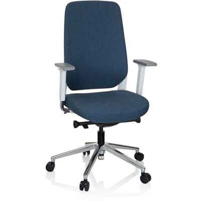 hjh OFFICE CHIARO T4 790004 bureaustoel draaistoel ergonomische stof blauw wit hjh OFFICE CHIARO T4 790004 bureaustoel draaistoel ergonomische stof blauw wit